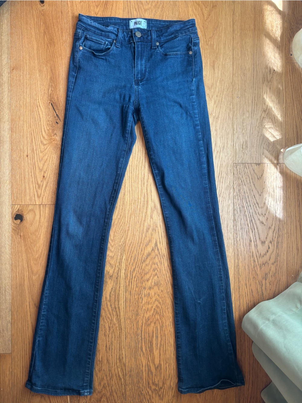 PAIGE Deep Indigo Skinny Jeans